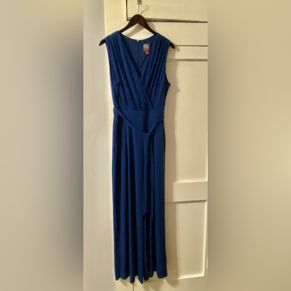 Vince Camuto Navy Jumpsuit